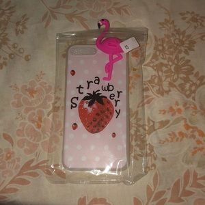 Beautiful pink flamingo iPhone 8+ case